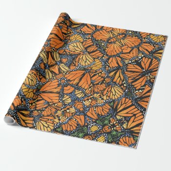 Monarch Butterfly Wrapping Paper by timfoleyillo at Zazzle