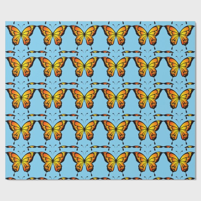 Monarch Butterfly Wrapping Paper (Flat)