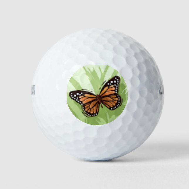 Monarch Buttlerfly  Golf Balls (Front)