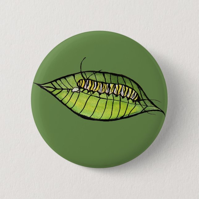 Monarch Caterpillar                                Button (Front)
