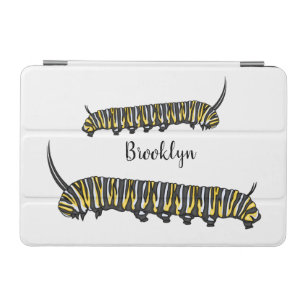 Monarch caterpillar cartoon illustration iPad mini cover