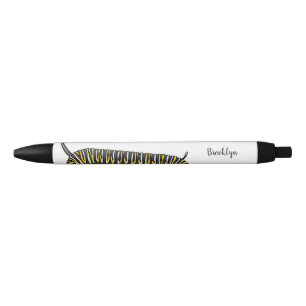 Monarch caterpillar cartoon illustration pen