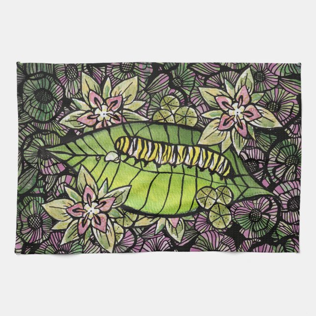 Monarch Caterpillar                                Kitchen Towel (Horizontal)