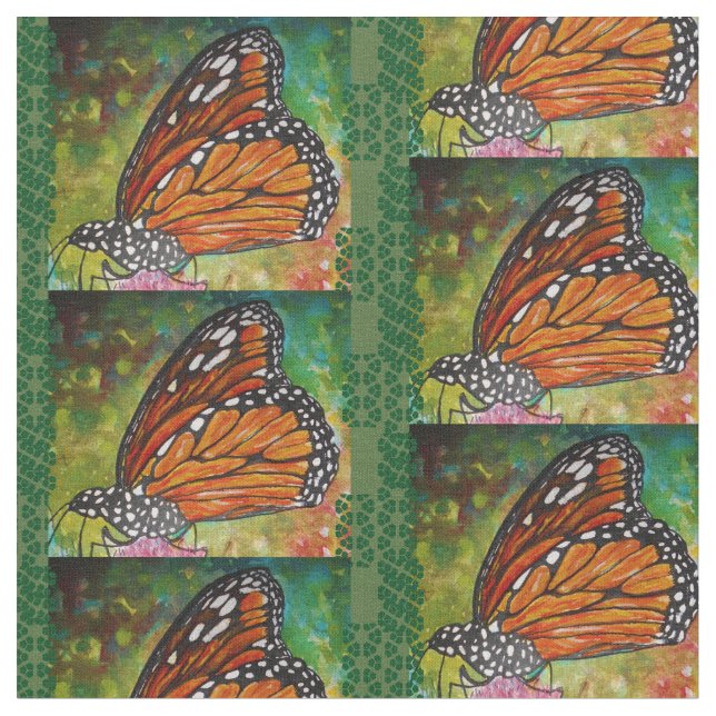 Monarch Design Fabric (Close Up)