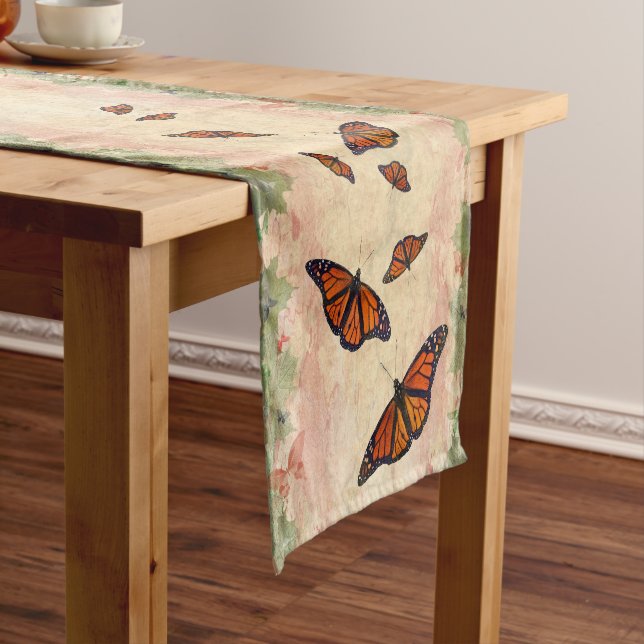 Monarch Garden Table Runner (In Situ)