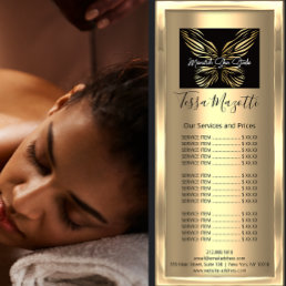 Monarch Hair Makeup Body Skin Care Logo Luxury Rack Card