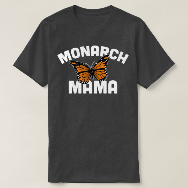 Monarch Mama Monarch Butterfly Caterpillar T-Shirt (Design Front)