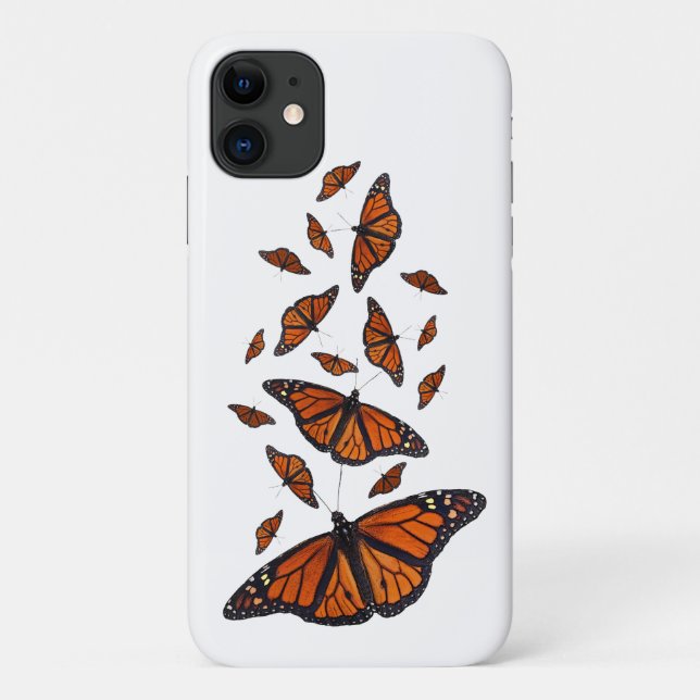 Monarch Medley iPhone 11 Case (Choose Colour) (Back)