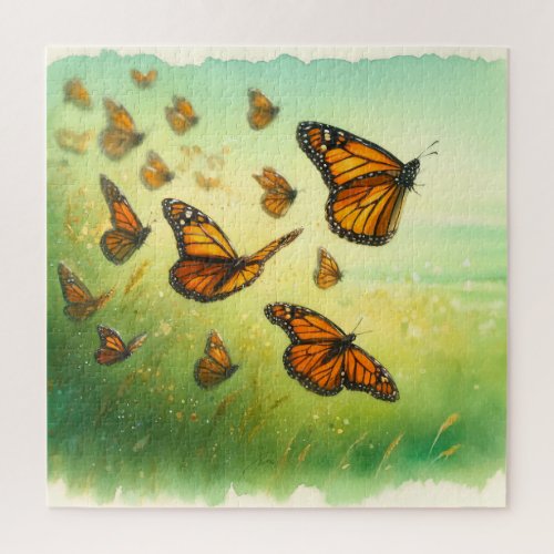 Monarch Migration REF220 _ Watercolor Jigsaw Puzzle