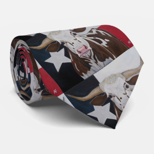 Monarch of the Rangeland Painting by Alfred Fox Neck Tie
