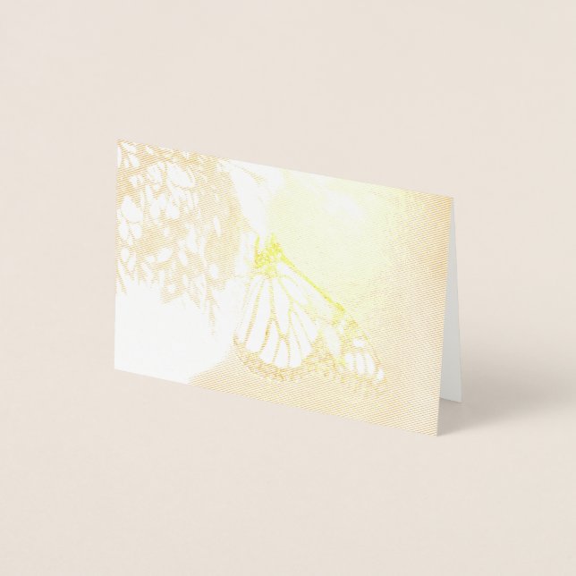 Monarch on a Branch Foil Card (Front)