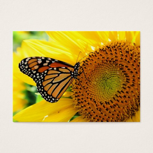 Customizable Monarch on a Sunflower ,Profile card Business Card Templates