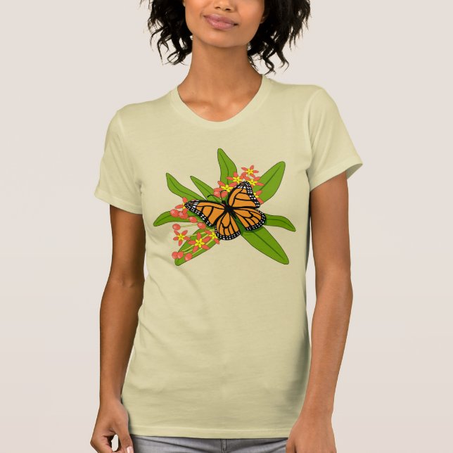 Monarch on Milkweed T-Shirt (Front)