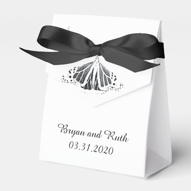 Monarch outline favor boxes (Front Side)