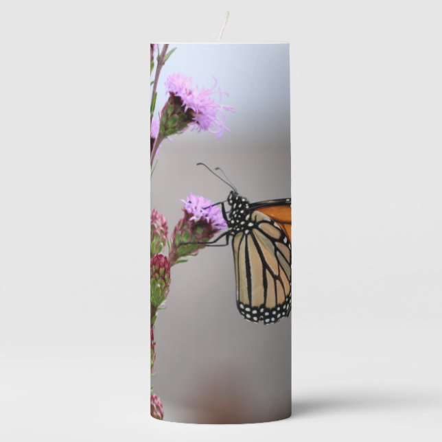 Monarch Pillar Candle (Front)