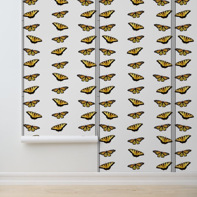 Monarch Swallowtail Butterfly Peel Stick Wallpaper Wallpaper (Application)