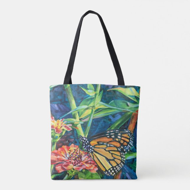 Monarch tote. Gorgeous regal butterfly Tote Bag (Back)