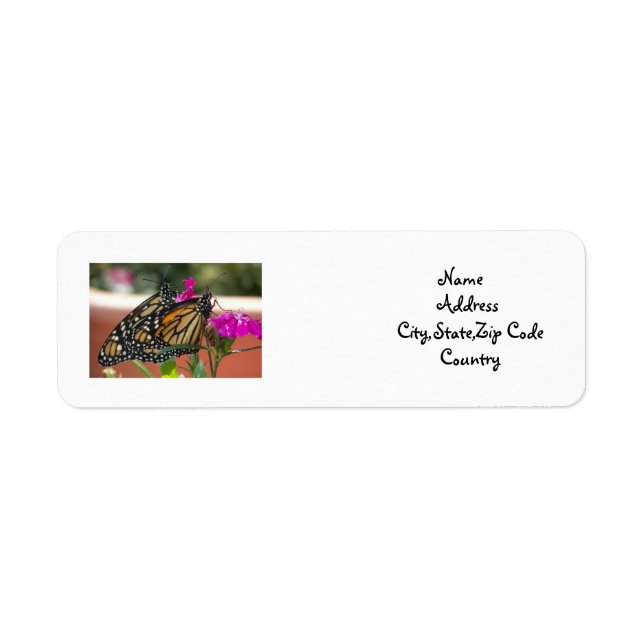 Monarch Twins #1-address label (Front)