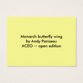 Monarch Wing ~ ATC (Back)