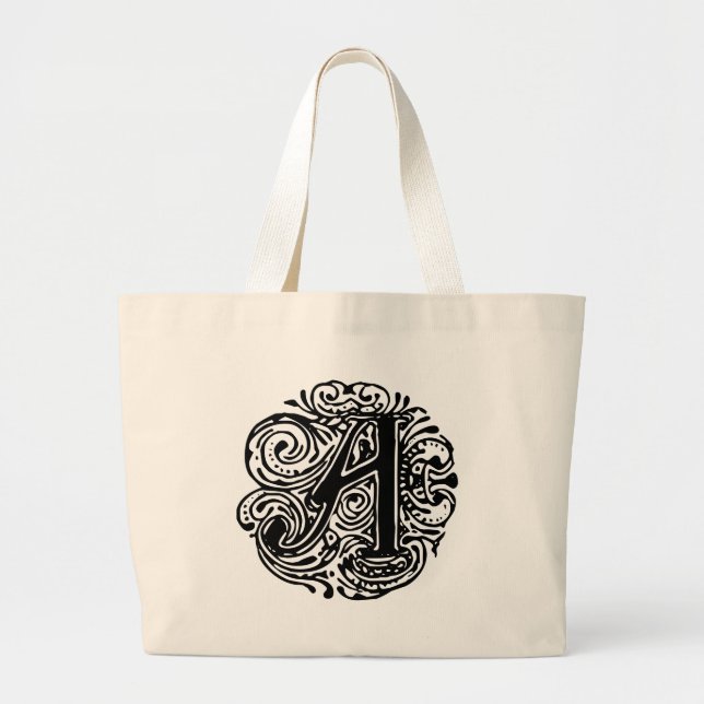 Monarchia "A" Large Tote Bag (Front)