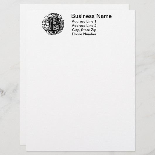 Monarchia "B" Letterhead (Front/Back)
