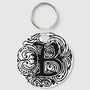 Monarchia Black "B" Keychain