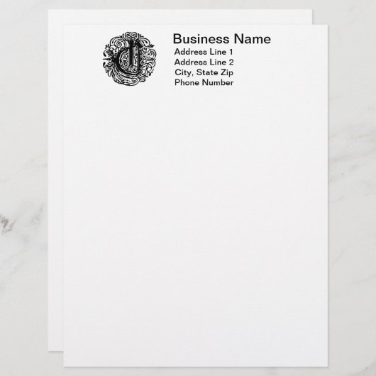 Monarchia "C" Letterhead (Front/Back)