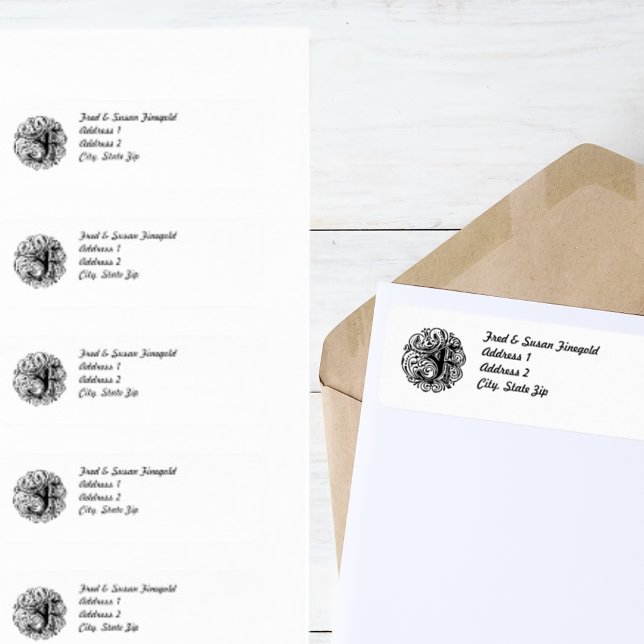 Monarchia "F" Address Label (Monarchia F Address Label)