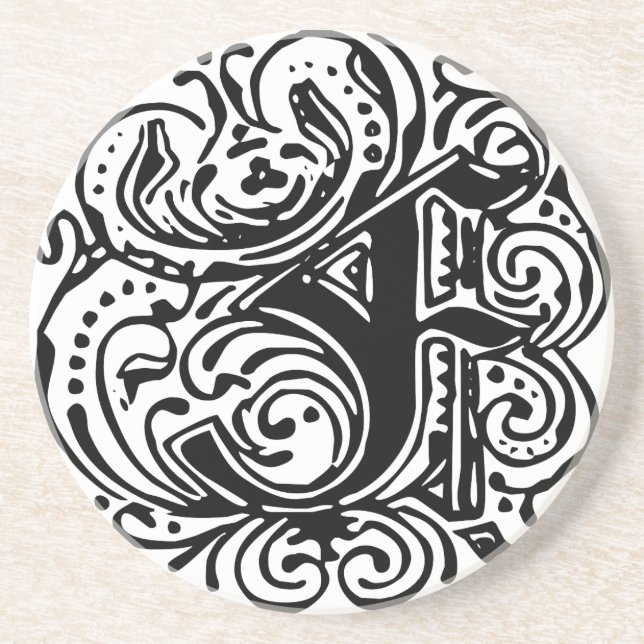 Monarchia "F" Sandstone Coaster (Front)