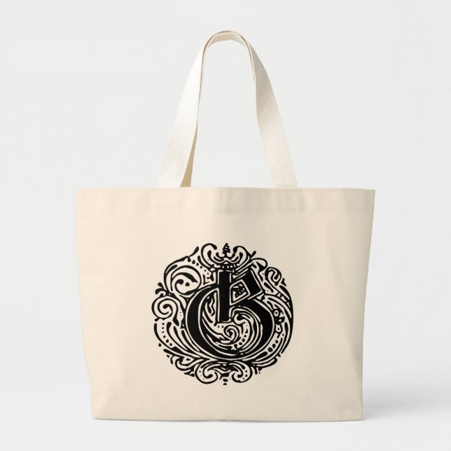 Monarchia "G" Large Tote Bag (Front)