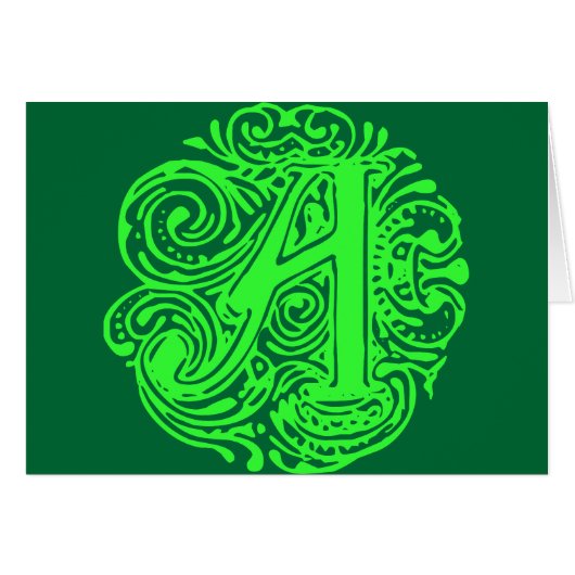 Monarchia Green "A" Cards (Front Horizontal)