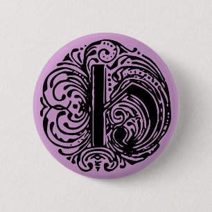 Monarchia Letter "H" Pinback Button
