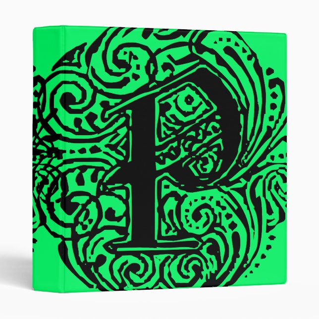 Monarchia "P" 3 Ring Binder (Front/Spine)