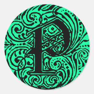 Monarchia "P" Classic Round Sticker