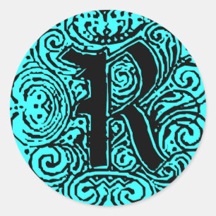 Monarchia "R" Classic Round Sticker