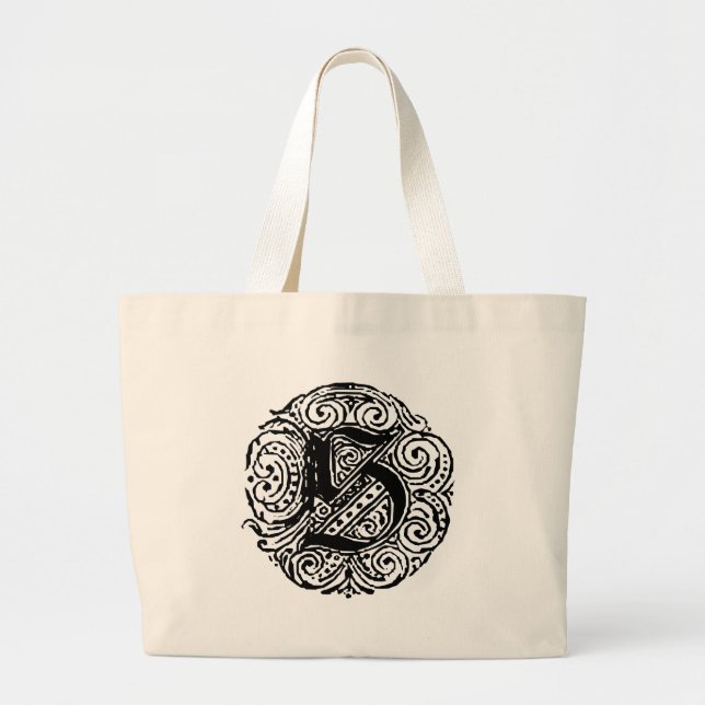Monarchia "S" Large Tote Bag (Front)