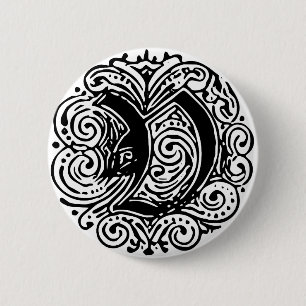 Monarchia "V" Pinback Button