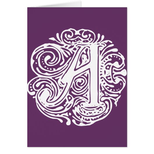 Monarchia White Letter "A" Cards (Front)