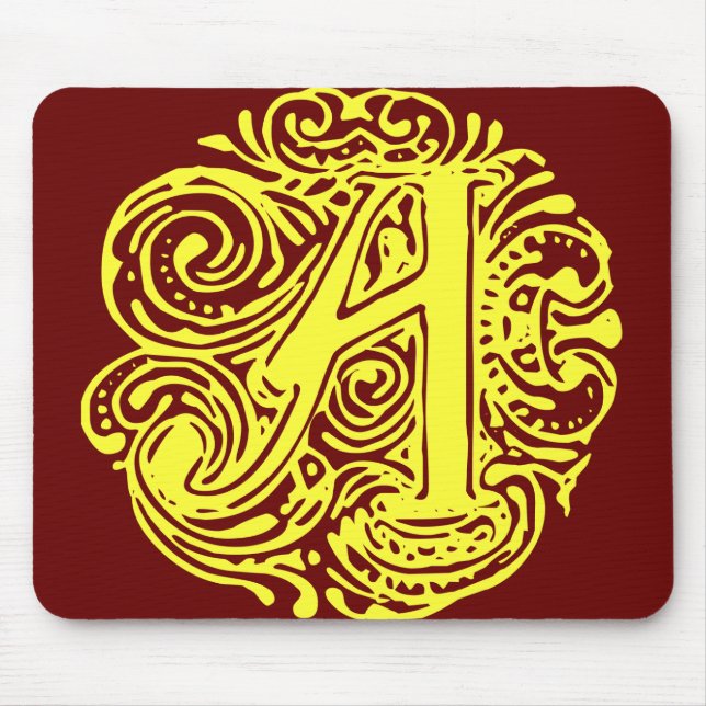Monarchia Yellow "A" Mouse Pad (Front)