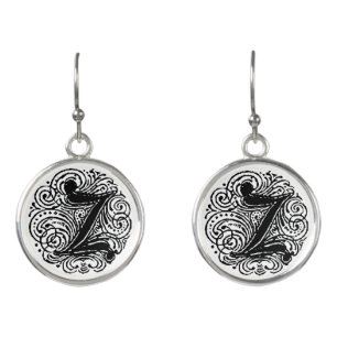 Monarchia "Z" Monogram Drop Earrings
