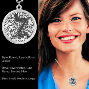 Monarchia "Z" Monogram Pendant Necklace