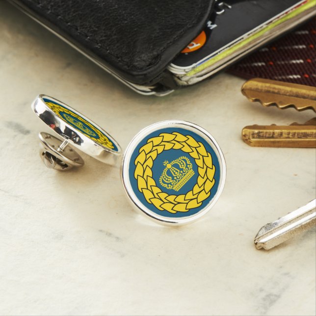 Monarchist Royalist Supporter Lapel Pin (In Situ)