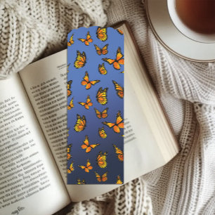 Monarchs Blue Orange Butterflies Bookmarks