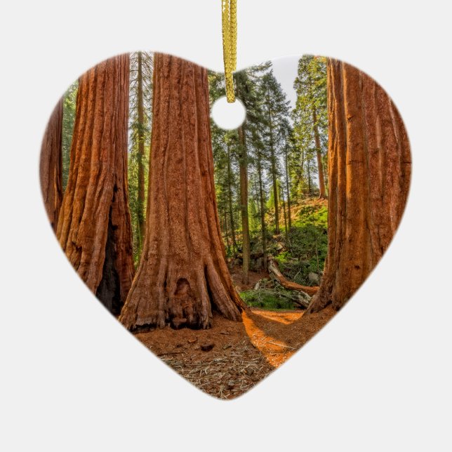 Monarchs of the Forest Ceramic Ornament (Front)