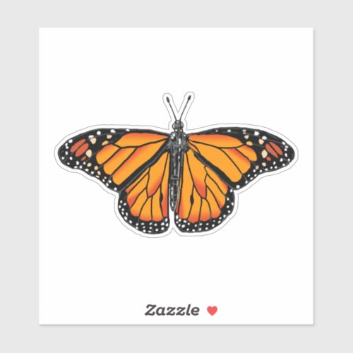 Monard butterfly  sticker