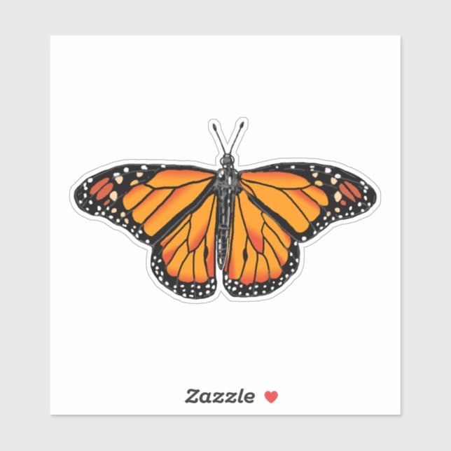 Monard butterfly  sticker (Sheet)