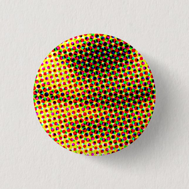 Mona's CMYK Smile Button (Front)