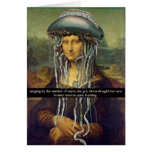 "Mona's New Bonnet" Cards (Front)