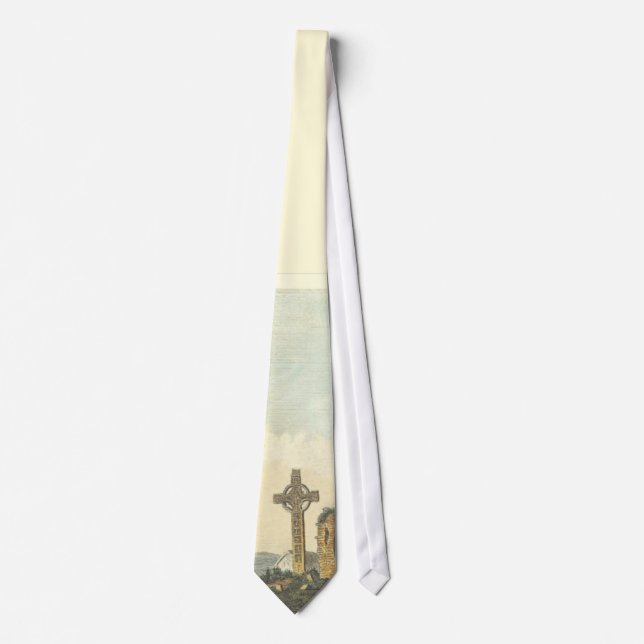 Monasterboice Church Tower Co Louth Ireland 1833 Neck Tie (Front)