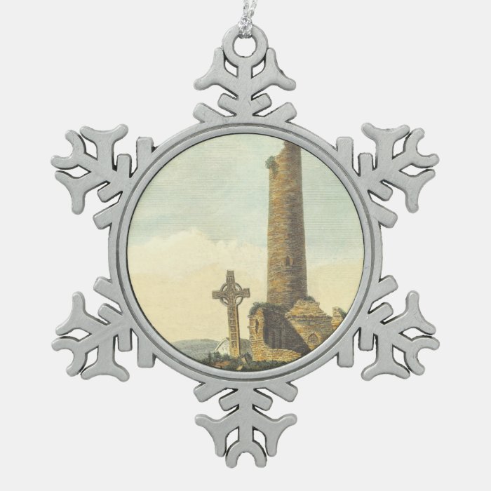 Monasterboice Church Tower Co Louth Ireland 1833 Ornament